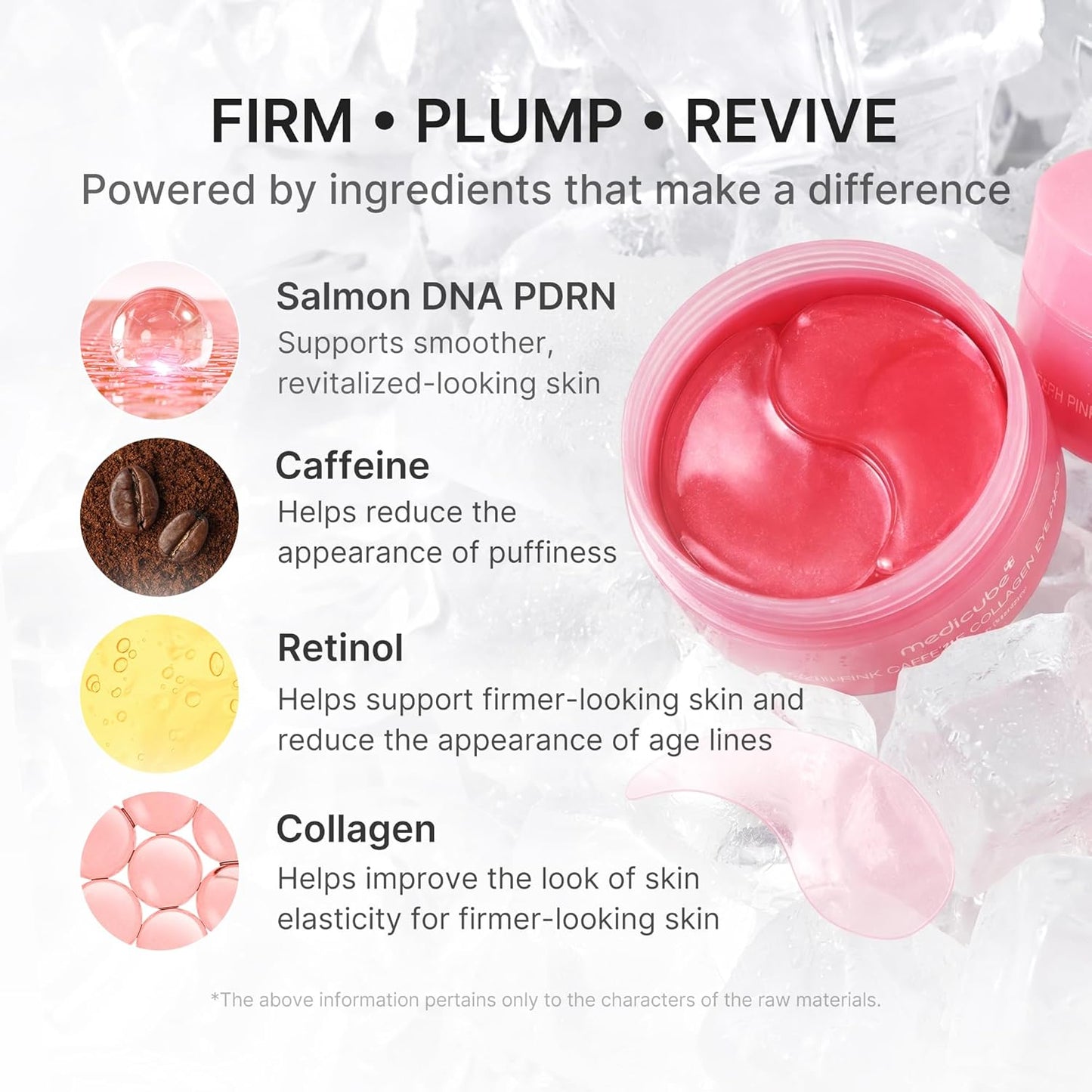 PDRN Pink Caffeine Collagen Eye Patches